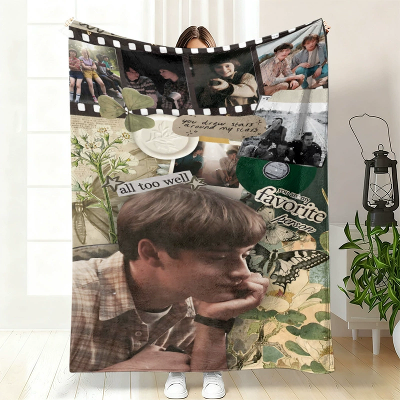 Плюшевая флисовая плед-одеяло BylerCP (в стиле Stranger Things), мягкий для отдыха, 70×100–150×200 см