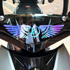 Electric car, retroreflective motorcycle, colorful angel wings, sticker