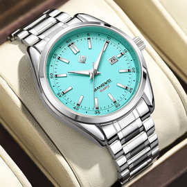 跨境热销时尚简约指针男士手表多功能日历夜光防水高颜值石英腕表