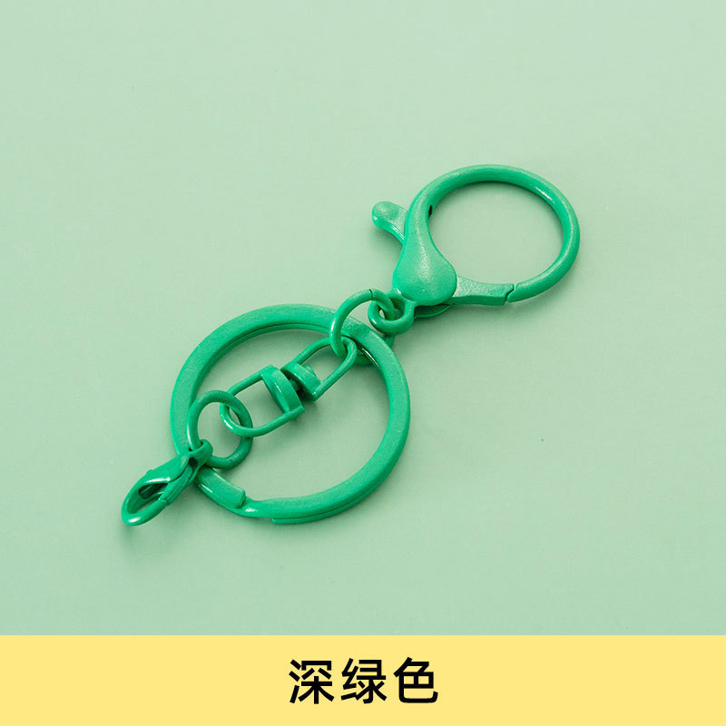 カラー塗装8字回転キーホルダー303ロブスターキーチェーン金属diyアクセサリーアクセサリー部品|undefined