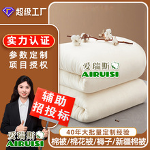 新疆长绒棉花被子学生宿舍春秋四季加厚冬被幼儿园保暖儿童被褥子