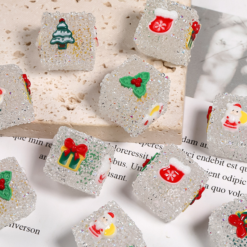 オリジナルクリスマスdiyアクセサリードリル砂糖ビーズ角ビーズdiy携帯電話チェーンアクセサリー散珠卸売り|undefined