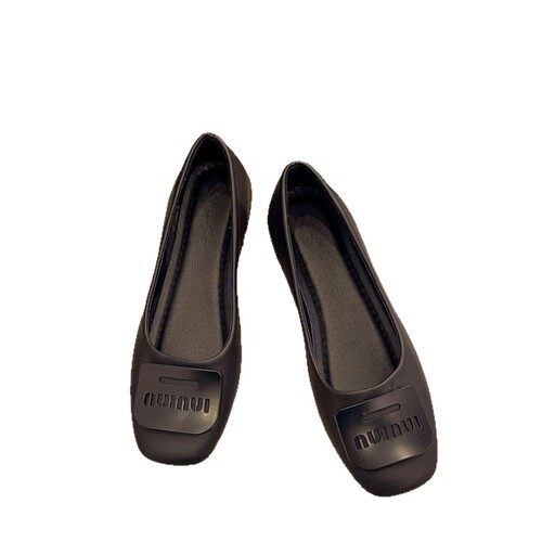 Sheepskin version ~ French genuine leather all-matching flat grandma shoes for women with shallow mouth, square head, one-step commuter Mary Jane single-layer shoes