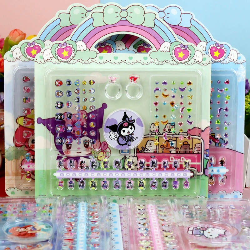 Санрио Куромия Мелотти Замороженное Детская мультяшная алмазная наклейка для ногтей