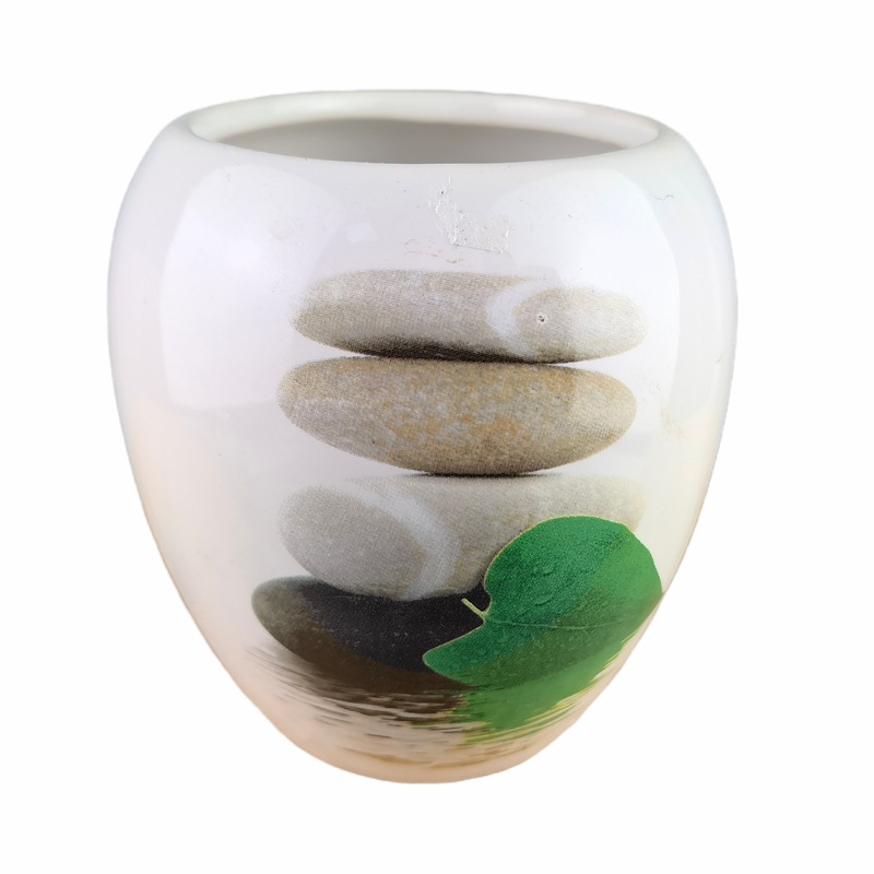 Set de baño de cerámica en stock caja de jabón de baño al por mayor taza de enjuague bucal de cinco piezas de baño creativo artículos sanitarios