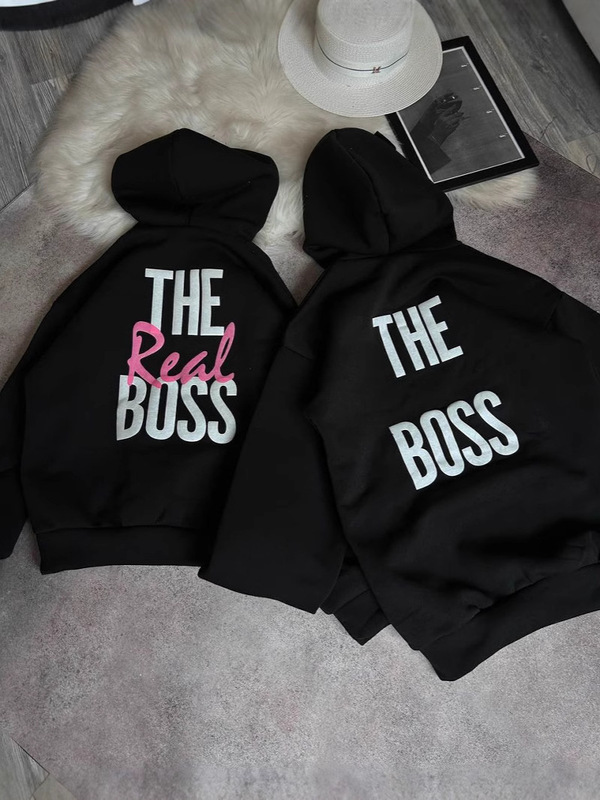 American Retro High Street Style Back Letter Printed Hooded Sweatshirt Women's Trendy Brand Autumn and Winter New Oversize Top
