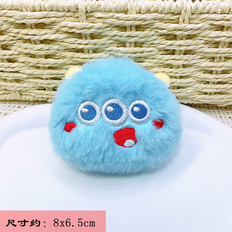 Zaino di peluche con piccolo mostro, piccolo ciondolo, grazioso portachiavi per auto femminile, anello per bambola, decorazione per borsa_voghion.com