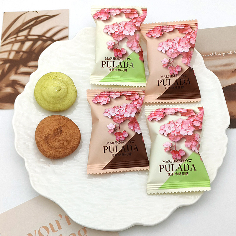 British PULADA Park Lada Matcha Flavor Sandwich Marshmallow Cokolo Flavor Candy Wedding Bulk Snack