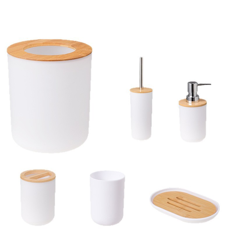Juego de Accesorios de Baño de 6 Piezas de Plástico para Baño image 5