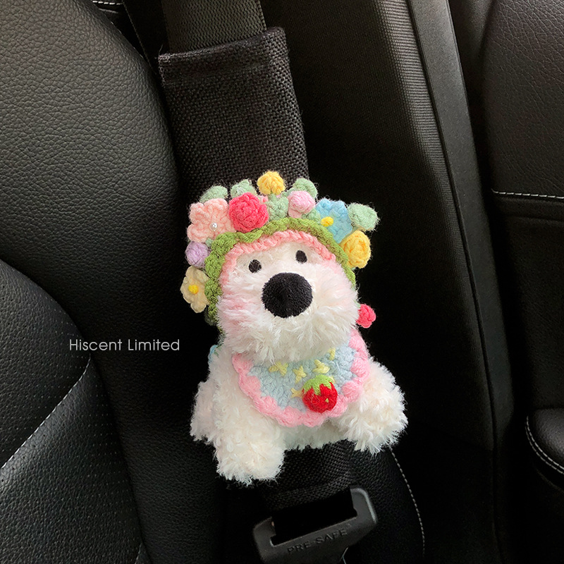 Cinturón de seguridad de automóvil creativo y encantador, cubierta de hombro, cuello de estrangulamiento, dibujos animados generales, parejas de alto nivel.
