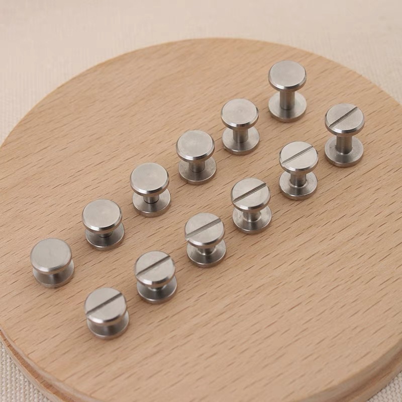 Stainless steel wheel nail belt belt screw plane child nail account book nail I-shaped nail surface diameter 10mm