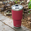 Coffee thermos stainless steel with glass, street transport