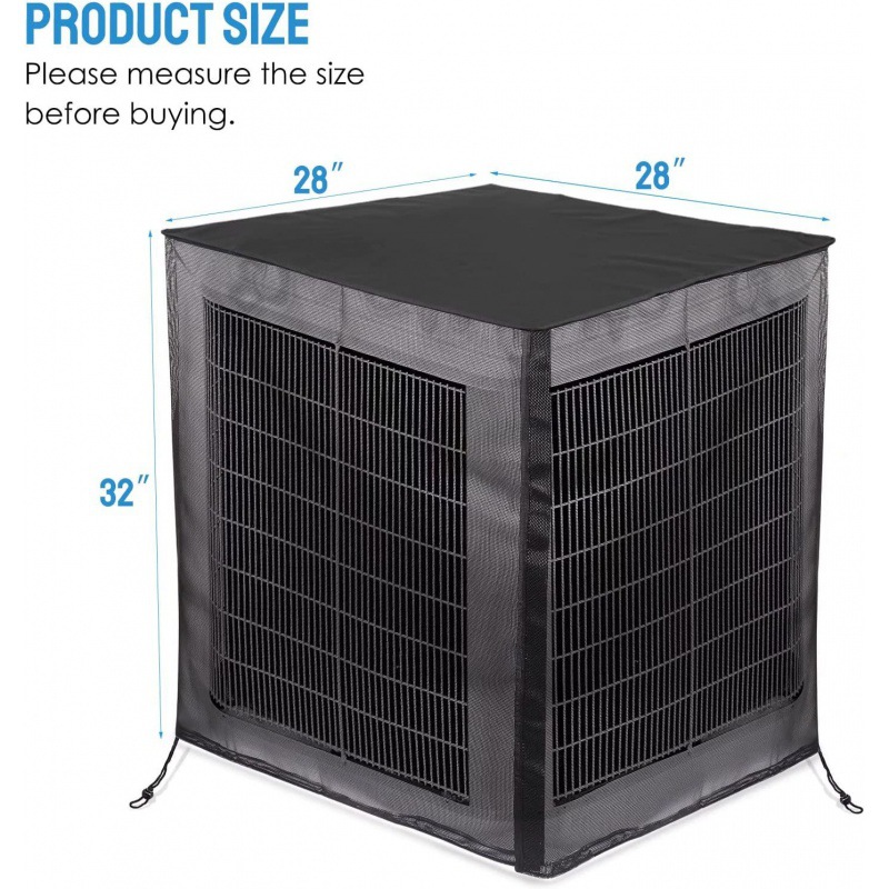 亚马逊热销交流网状空调罩防水防落叶牛津布盖交流网眼空调罩