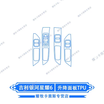 Car interior film: 6 Navigation Instrument Panel Film - 26-galaxy-starlight-6-lift-panel-tpu