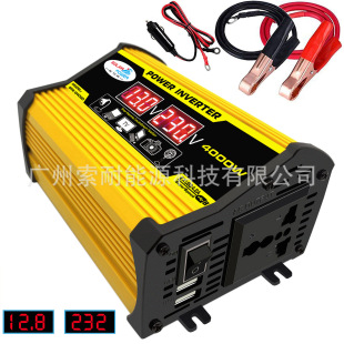 Legend Second Generation Car Inverter 300W 12V to 220V/110V with Voltage Display Cross-Border Inverter