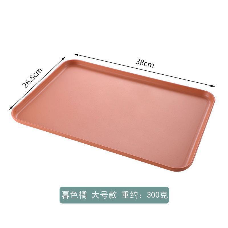 2 Size Plastic Fruit Dessert Tray Desktop Food Storage Plate