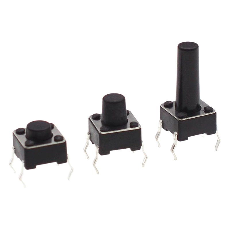 Сенсорный переключатель 4-футовый вертикальный микропереключатель 6*6*4,3-29 мм вертикальный подключаемый кнопочный переключатель Защита окружающей среды