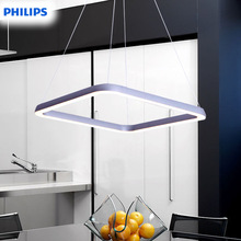 飞利浦LED吊灯 简约现代可调光客厅卧室餐厅灯具饰 至方58022
