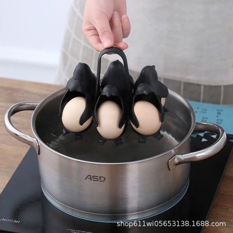 Los fabricantes suministran gadgets de cocina transfronterizos, ollas de huevos de pingüino, estantes de huevos al vapor, colocadores de huevos duros, productos de huevo
