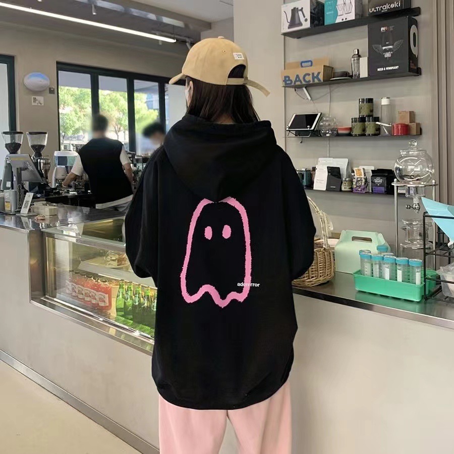 ADER Autumn and winter Hooded Sweater Lazy Plush thickening jacket coat Korean Edition ghost Chaopai Easy Hoodie