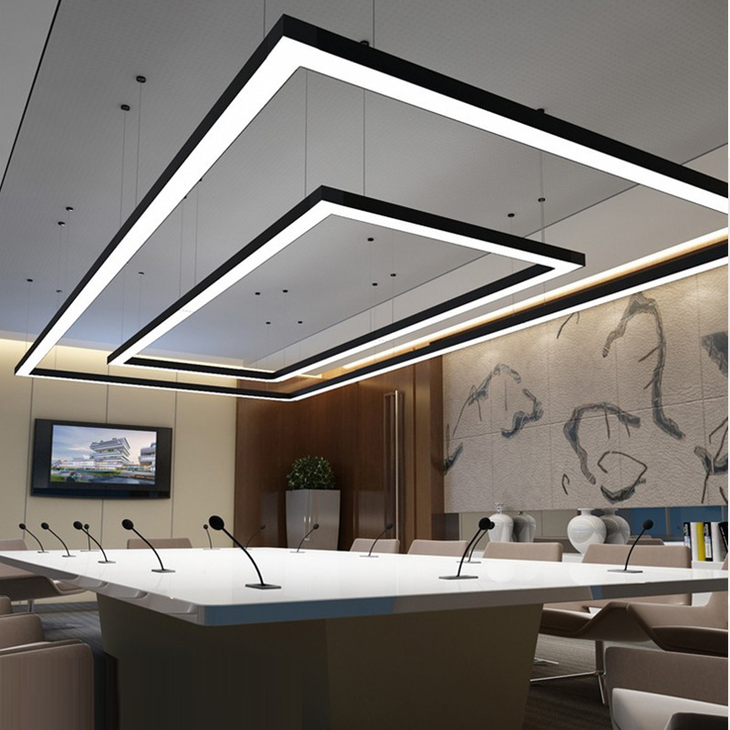 lámpara de barra sin costura LED lámpara de viento industrial super brillante estudio tienda comercial lámpara de barra lámpara de oficina candelabrada