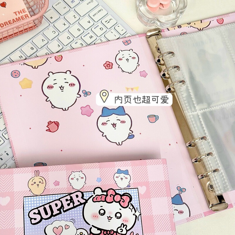 かわいい漫画 Jiyikawa A5 ルーズリーフ カード アルバム インスタイル 高価値学生スター追求四角形カード アルバム|undefined