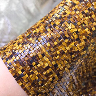 Natural Yellow Tiger Eye Stone Beads Yellow Tiger Clear Beads Semi-finished DIY Jewelry Bracelet Necklace Accessories