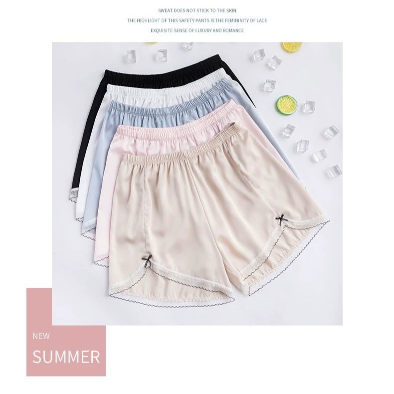 Safe trousers (Langsha), летние кружевные защитные трусы, тонкие леггинсы-шорты, больших размеров