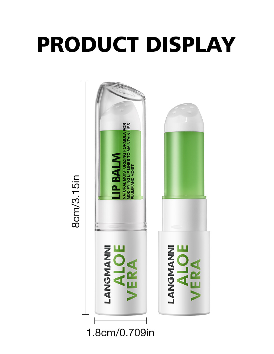 LANGMANNI Aloe Vera Lipstick Rotating Lip Balm across temu undefined