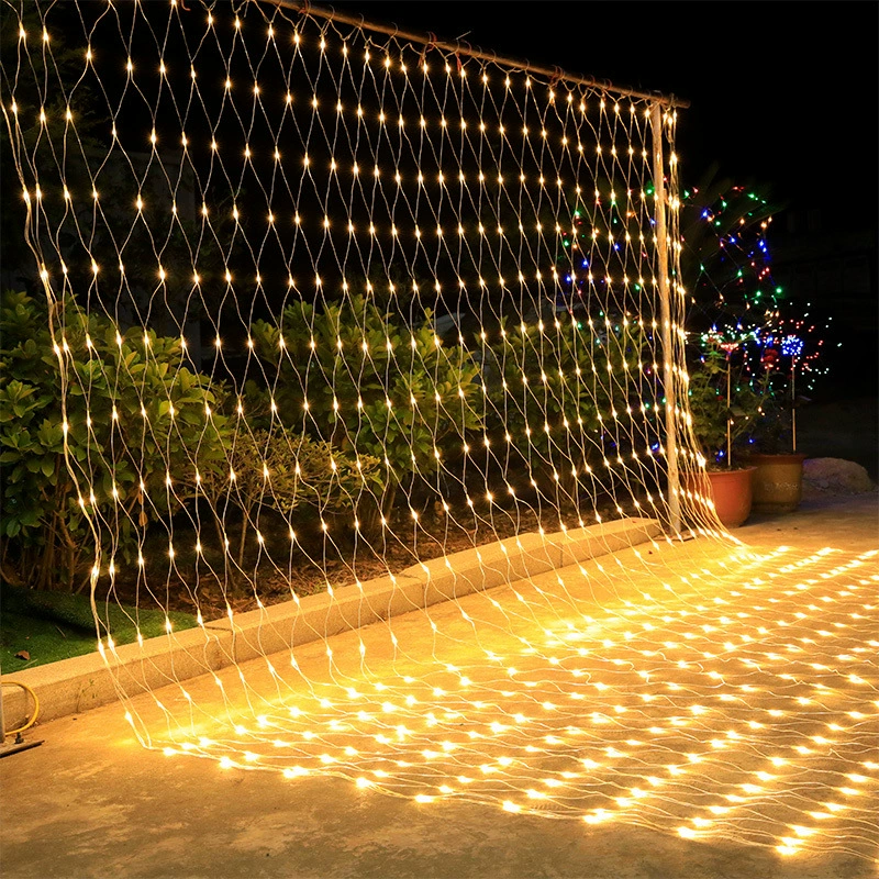 Водопад, стример, рыболовная сеть, огни звездного неба, уличные водонепроницаемые новогодние огни, декоративные огни для двора, заводская цельная оптовая продажа