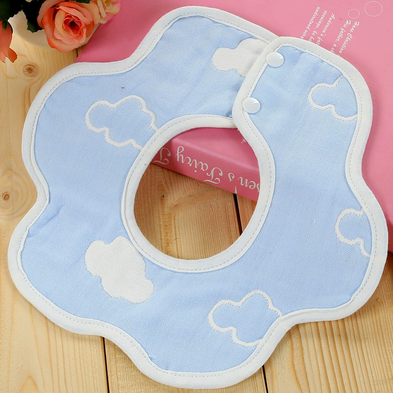 Children's gauze cartoon eating bib