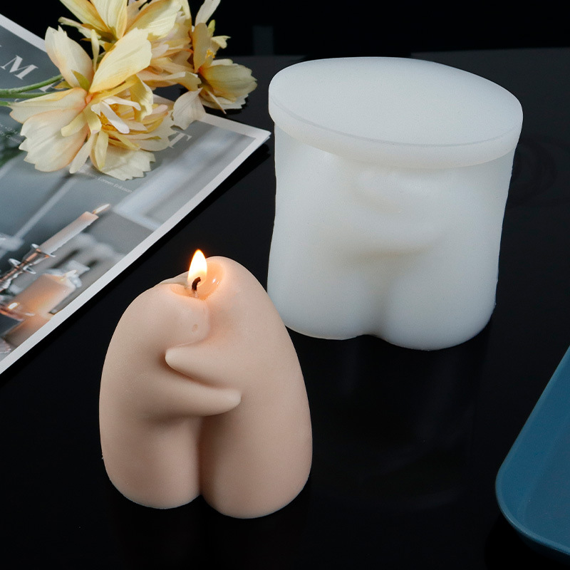 New portrait silicone mold DIY creative hug couple hug ghost aromatherapy candle ornaments plaster mold
