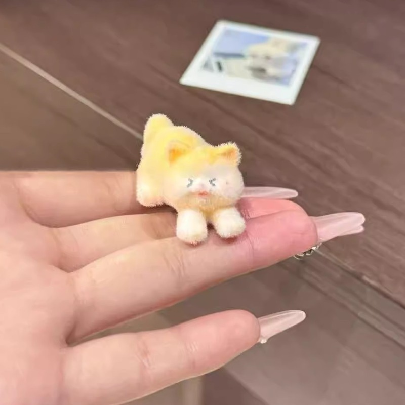 魚を食べるかわいい子猫漫画ヘアピン 2025 新しい甘いガーリーハート額前髪サイドクリップヘアアクセサリー|undefined