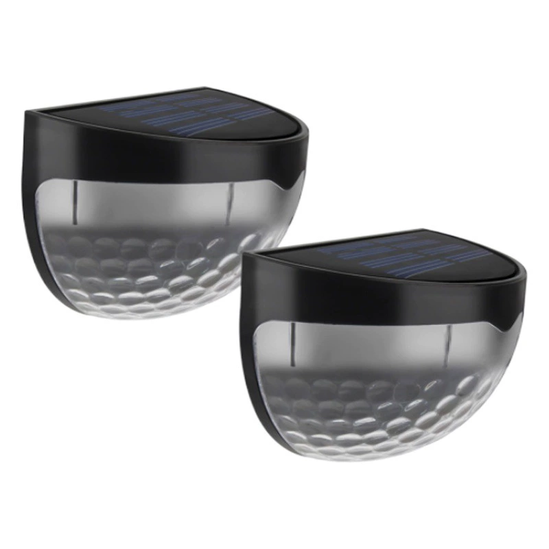 Солнечный светильник на 6 светодиодов, полукруглый, для забора, прожектор, светильник для подсветки стен, светильник для ступеней, светильник для создания теневых эффектов, настенный светильник, сверхъяркий