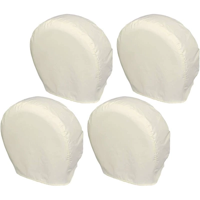 Spare wheel cover 420D wheel cover - suitable-for-tires-with-a-diameter-of-48-58cm-a-width-of-29cm-4-pieces-420d-oxford-cloth-beige