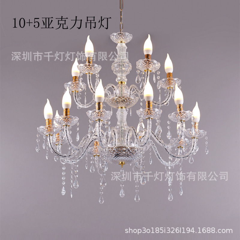 2022 new wedding props acrylic crystal lamp road guide ceremony pavilion chandelier wedding props wedding decoration lamp