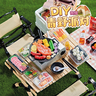 Aoye Party Pretend Play Children's Toys for Girls and Boys DIY Mini Camping Picnic Handmade Set Factory Direct Approval 3