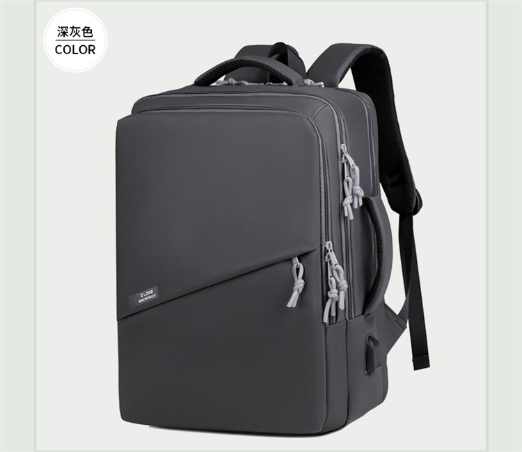 Cross-border backpack for men, multi-functional laptop bag, large-capacity dry-wet separation, leisure business travel backpack undefined
