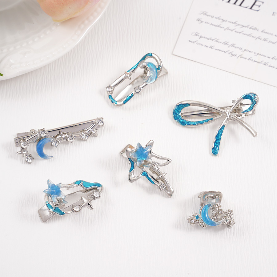 IG Style Beach Women's Moon Starfish Bow Knot Alloy Hair Claws display picture 9