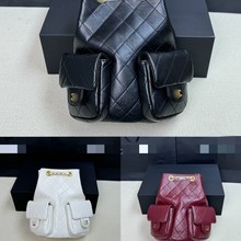 新品网红同款时尚百搭口袋凹造型设计单肩双肩包包