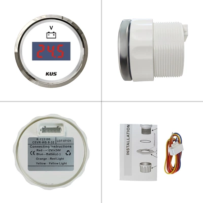 52mm Digital Voltmeter 9-32V Universal: automobile instrument