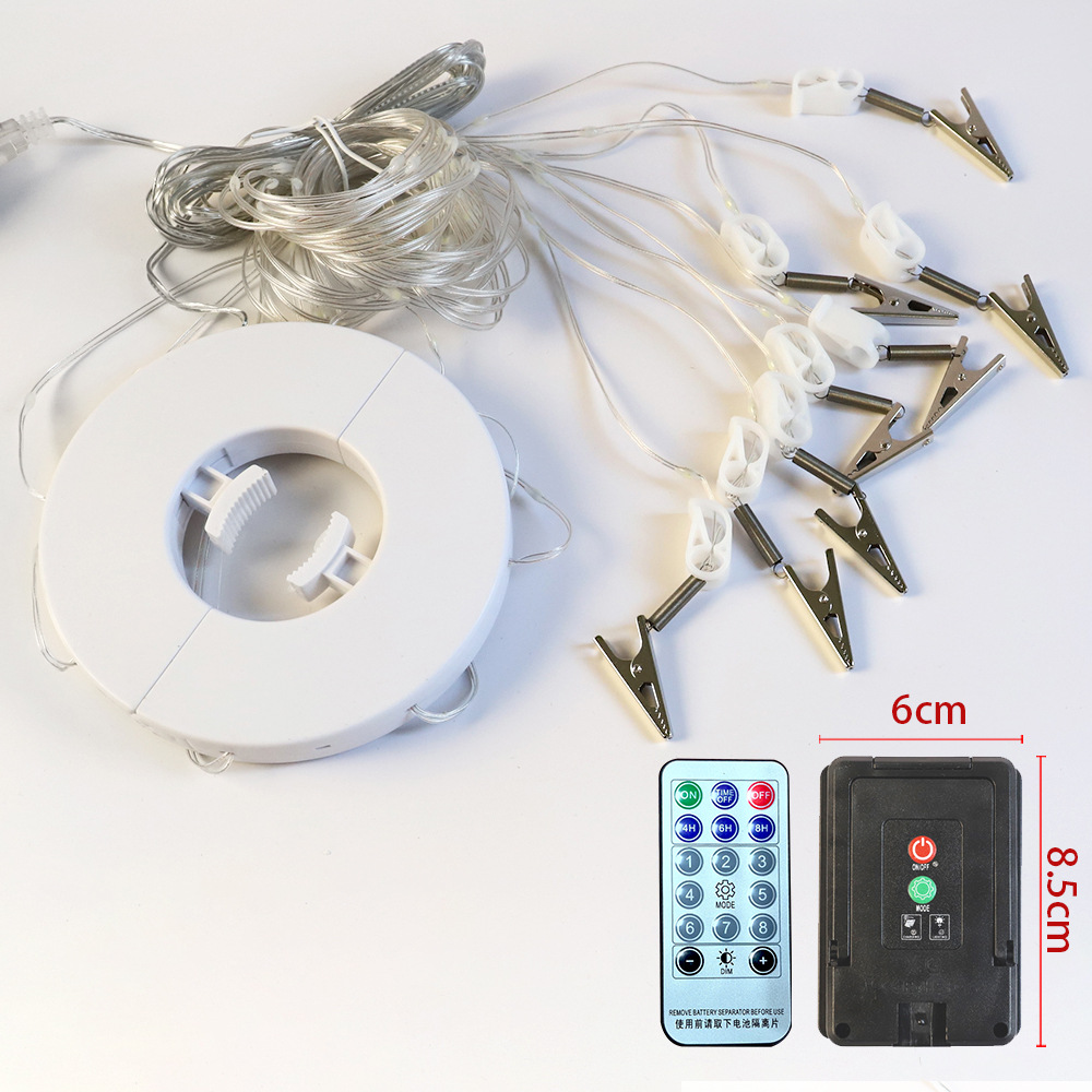 Control Remoto + pequeño panel solar 104LED