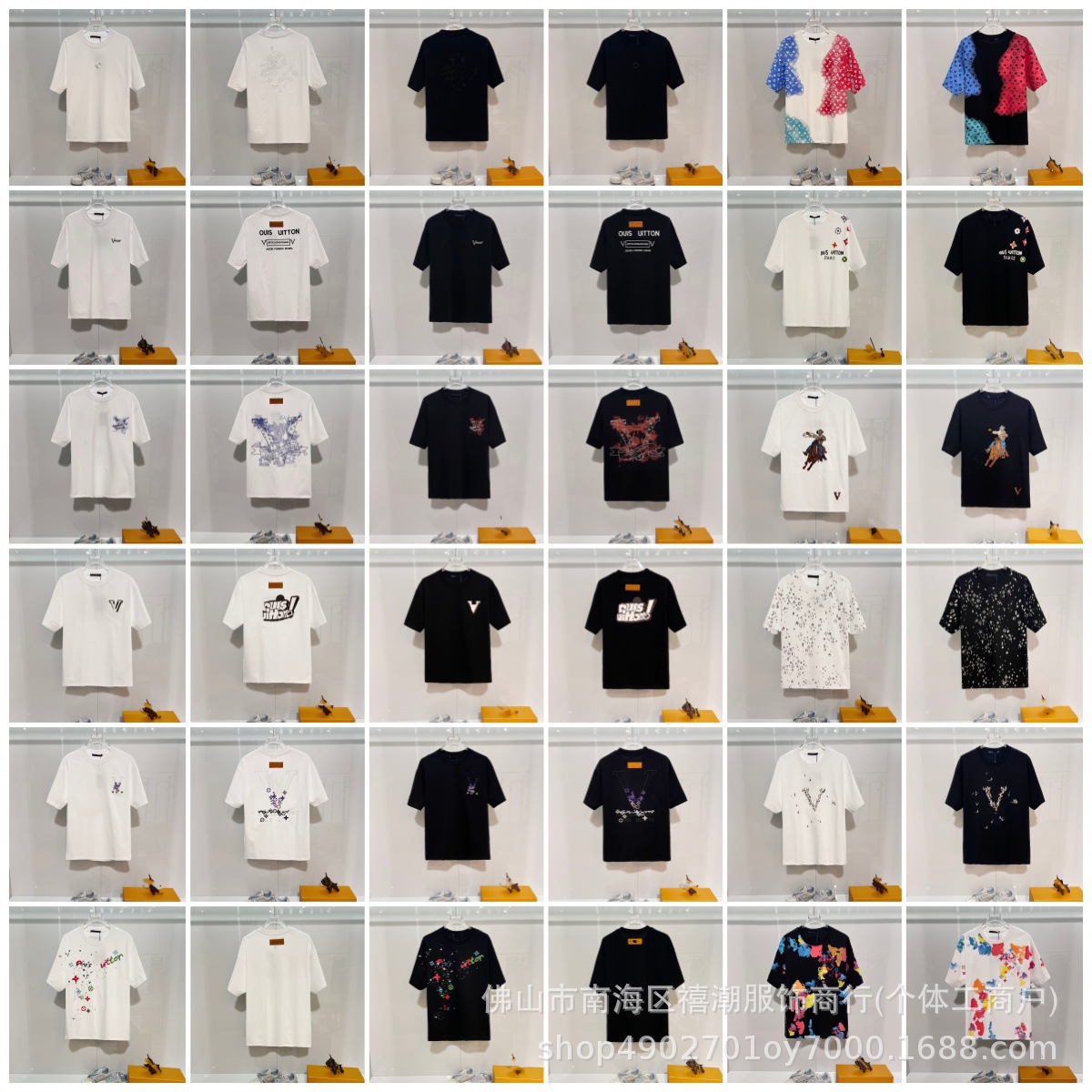 跨境26ss 正确版高品质驴家夏季爆款经典logo圆领短袖T恤男女同款