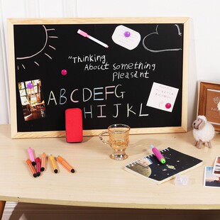 Small blackboard shop with hanging commercial handwritten billboard children's home teaching practice chalk character magnetic wall stickers