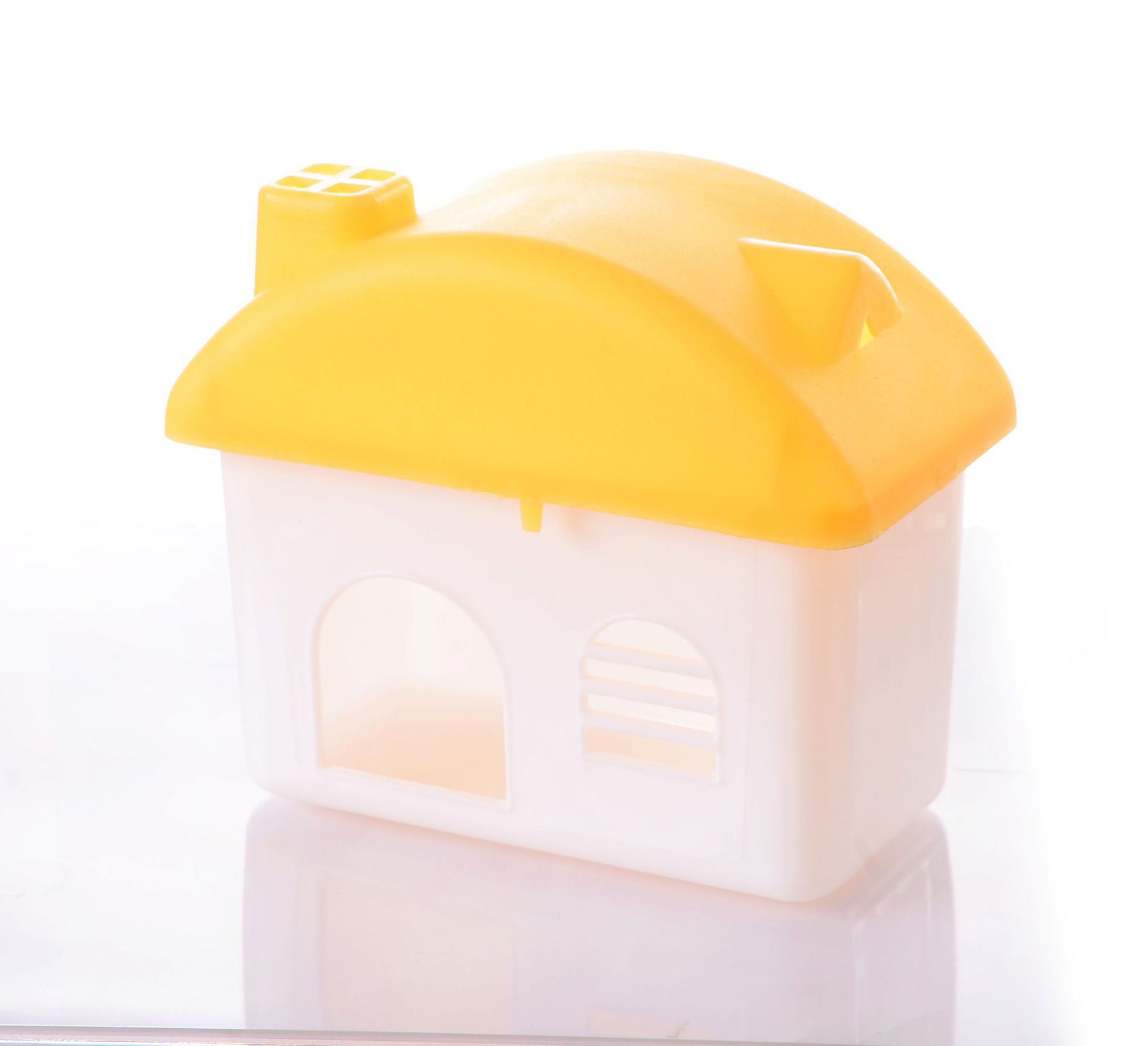 Hámster nido pequeño castillo casa blanca dormitorio fijo nido simple casa caliente dormitorio chimenea