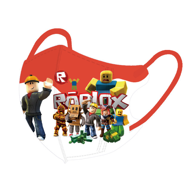 Roblox Sandbox World 子供用不織布 3D マスク 使い捨て三層保護効率的で通気性のある学生専用|undefined