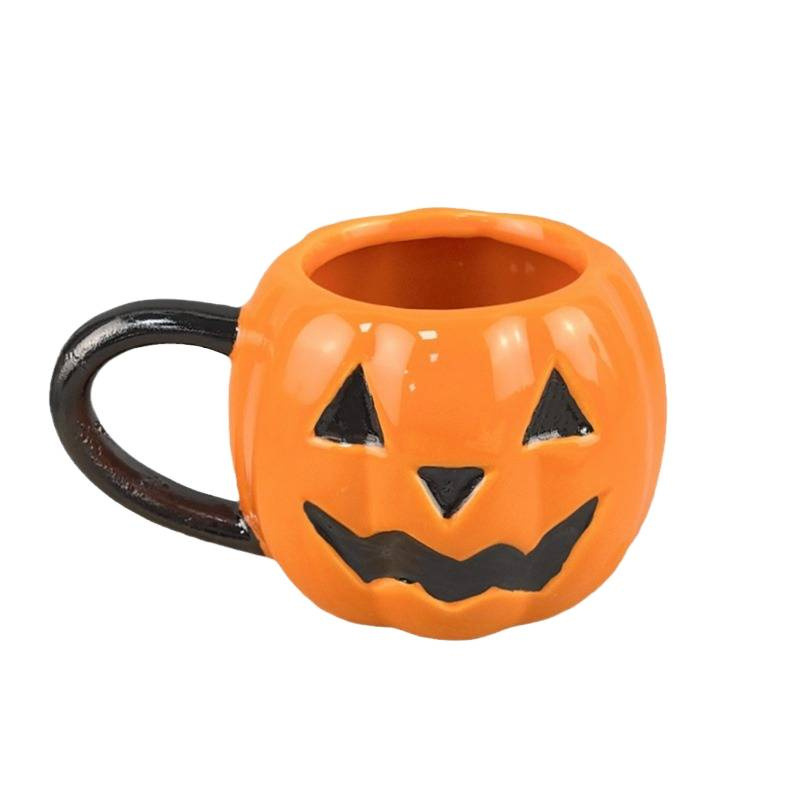 Taza de calabaza linda cuidadosamente seleccionada Taza de zombies del festival de fantasmas del viento Taza de naranja Taza de café Juego de cerámica personalizado