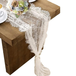 Manufacturer's Spot White Wedding Lace Table Flag Tablecloth Tv Cabinet Cover Cloth Simple Home Table Decoration Nordic Style