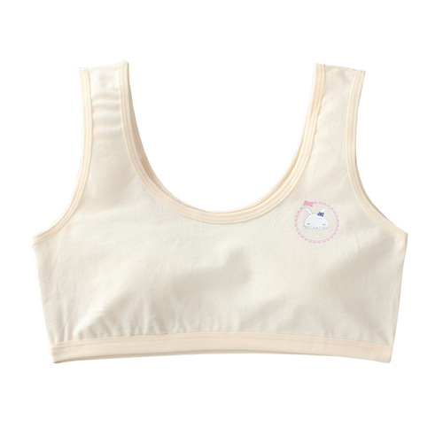 Girls bra pure cotton vest style underwear small vest student 14 bra tube top base 12 years old summer 13 development period