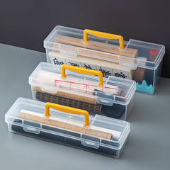 58C1毛筆收納盒書法盒防塵國畫繪畫收納桶化妝品手提工具美術生整